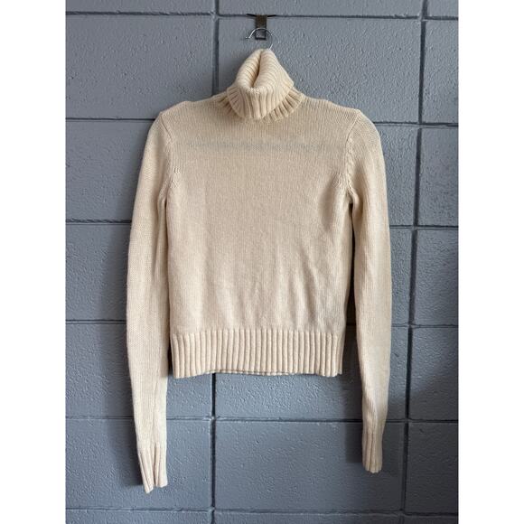 Vintage Women's Ralph Lauren Cashmere Wool Blend Turtleneck Knit Sweater size S - Picture 1 of 3